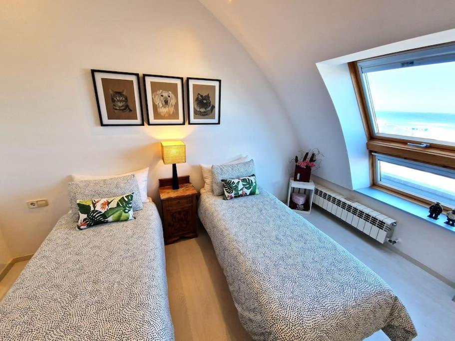 Apartamento Deluxe Vistas Al Mar Burela Bagian luar foto